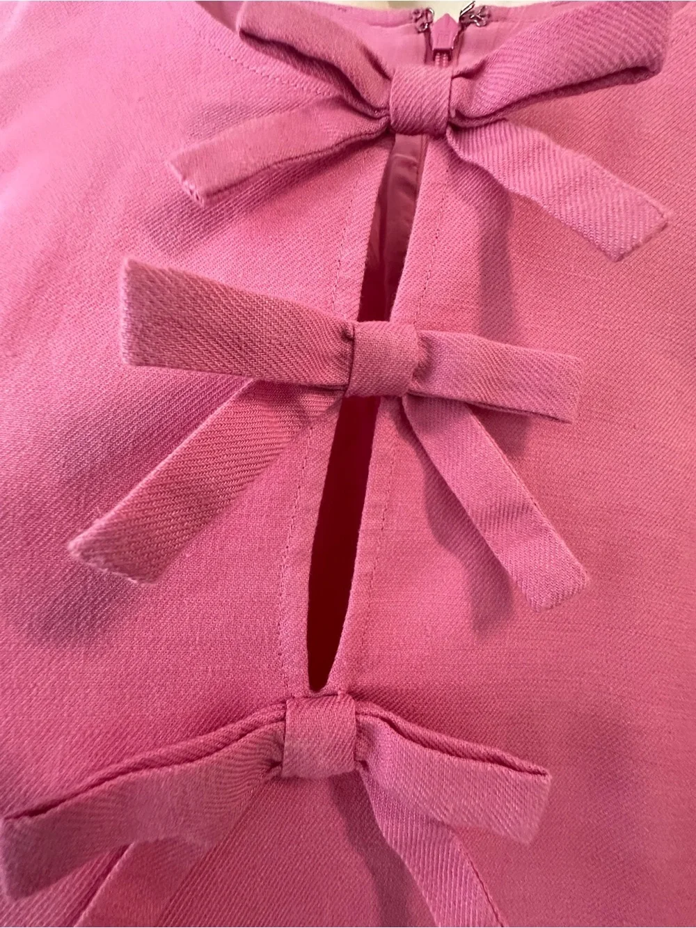 J. Crew Dress Pink Sleeveless Linen Blend Classic Preppy Chic MIDI Old Money M